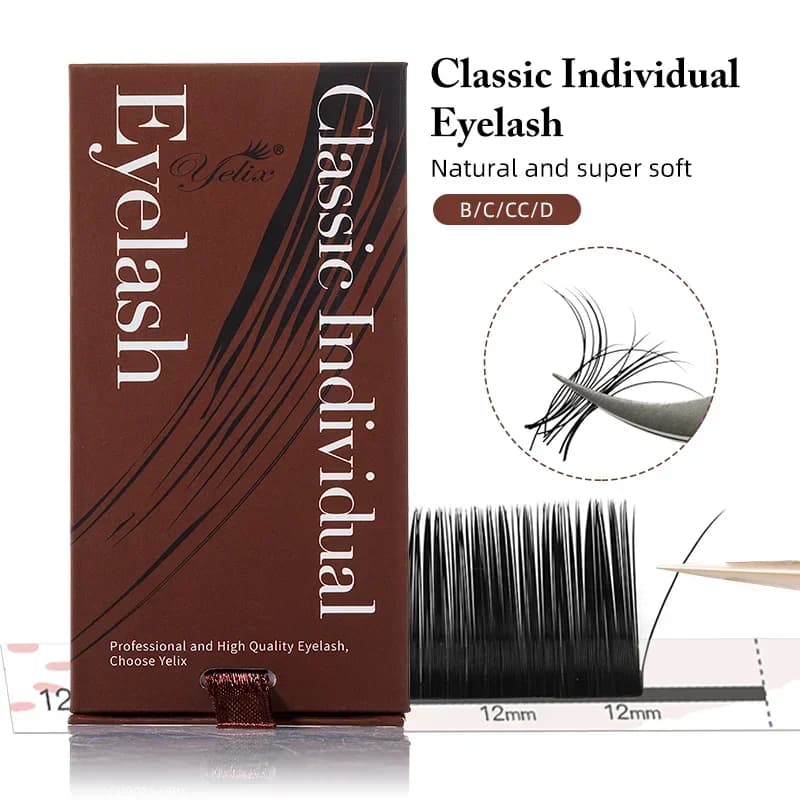 Extension ciglia singole classiche opache 0,18mm