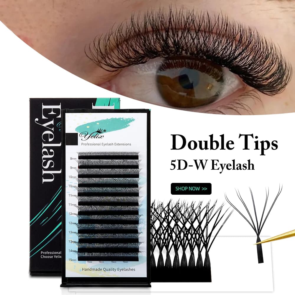 Ventagli Volume Premade 10D-W Doppio Strato Forma W