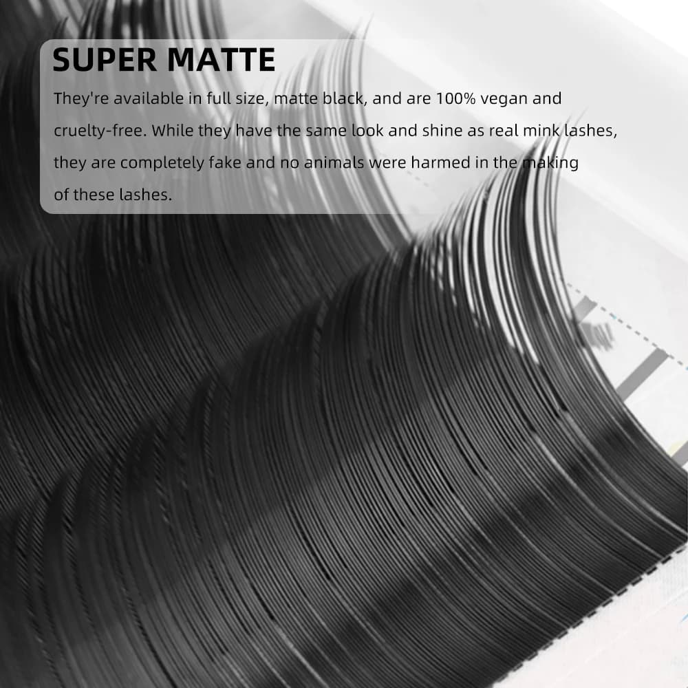 Ciglia Volume e Classic Nero Super Matte Curvatura C/D