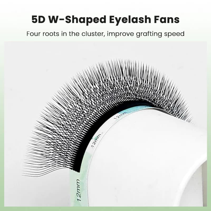 Extension ciglia a ventaglio pre-realizzate volume 5D forma W