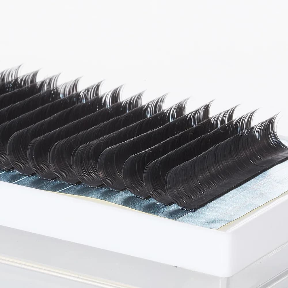 Extension ciglia in cashmere piatto ellittico a punta divisa