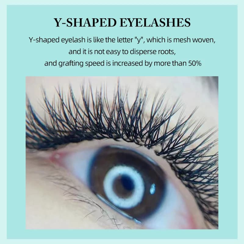 Ciglia a Ventaglio Premade Naturali Morbide W Shape 3D-8D