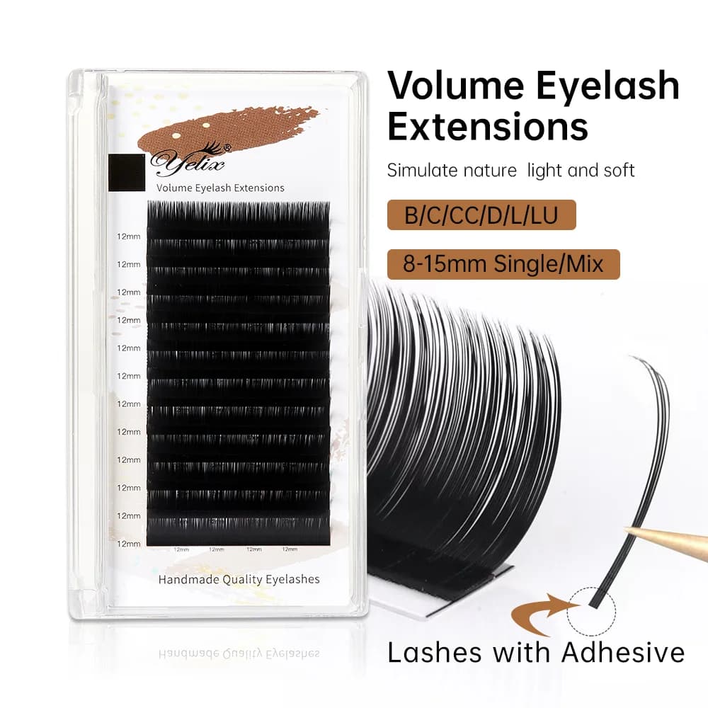 Extension Ciglia Individuali Classiche Premium con Adesivo
