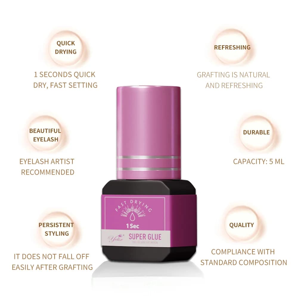 Colla Professionale per Extension Ciglia 5ml Confezione da 3