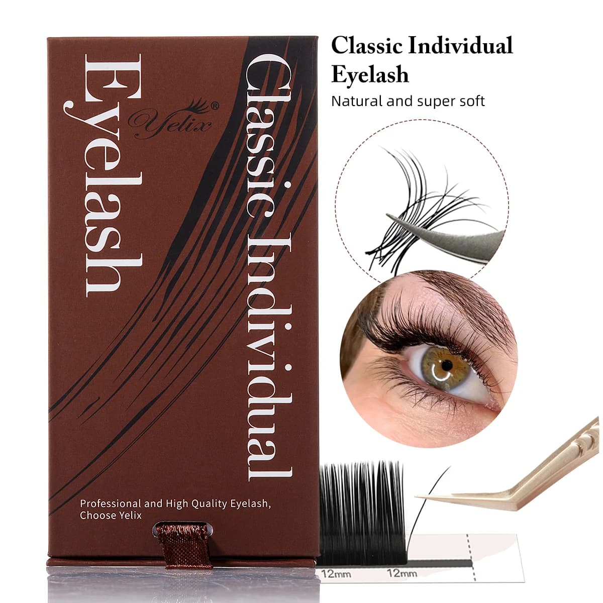 Ciglia Volume e Classic Nero Super Matte Curvatura C/D