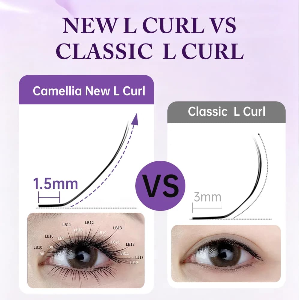Extension ciglia volume Camellia morbide naturali
