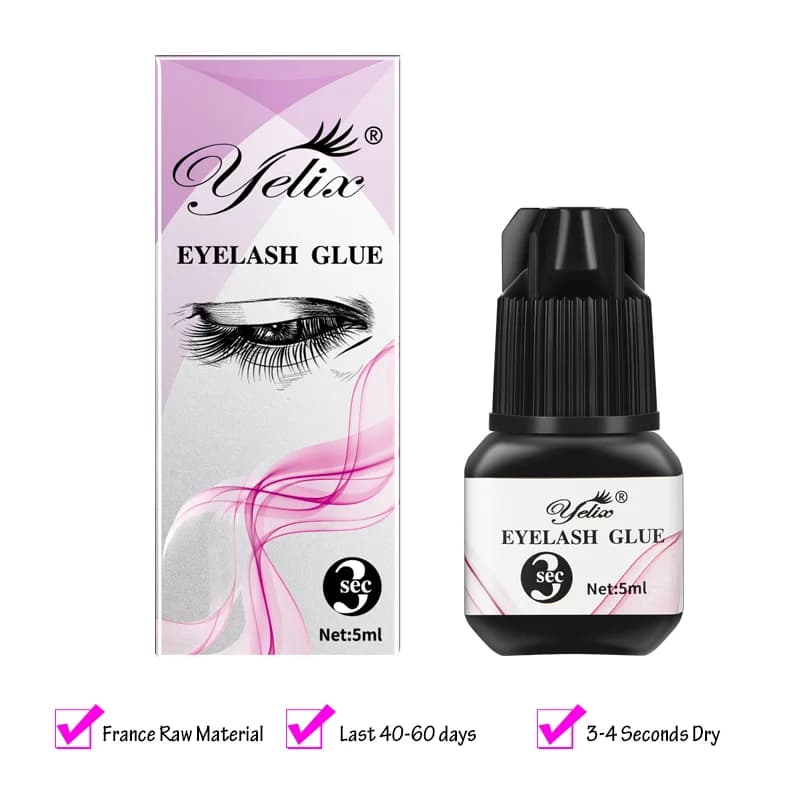 Colla Professionale per Extension Ciglia 5ml Confezione da 3