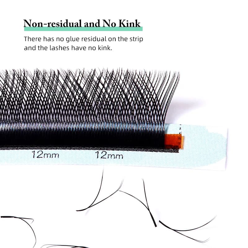 Ciglia a Ventaglio Premade Naturali Morbide W Shape 3D-8D