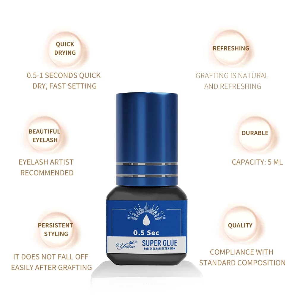 Colla Professionale per Extension Ciglia 5ml Confezione da 3