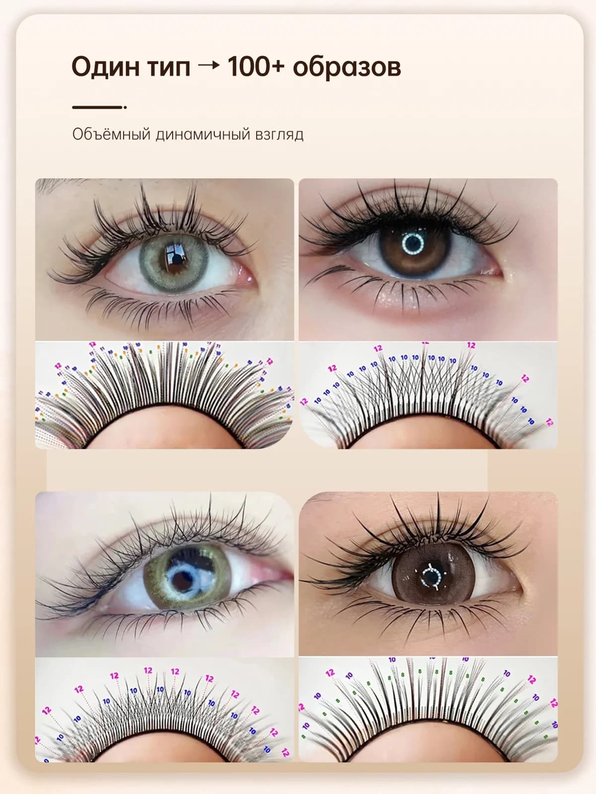 Extension ciglia individuali classiche leggere Camellia Bloom